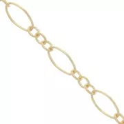 Catena maglia alternata (1x3) mm. 4,2 Gold filled x cm.50