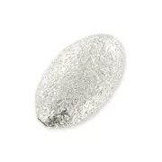 Ovalina diamantata Argento 925 mm. 8x5 x5