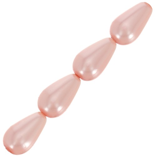 Perle Preciosa Pearshape Pearl 10x6 mm - Peach x10