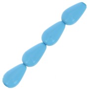 Perle Preciosa Pearshape Pearl 10x6 mm - Aqua Blue x10|raw }}