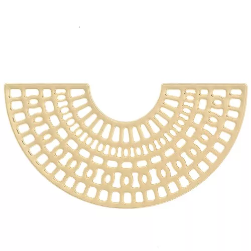 Distanziatore multiforo a mezzaluna 35.5x18 mm - Dorato x1