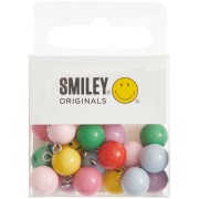 Assortimento di 21 ciondoli Smiley® 9.5 mm - Multicolore - Nero|raw }}