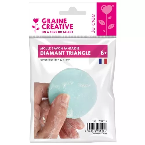 Stampo per sapone di casa rotondo 6 cm - Trasparente x1