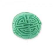 Tonda imitazione Cinabro 12 mm Verde x1|raw }}