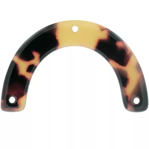 Distanziatore ponte in acetato 25x40 mm - Squama tartaruga - Marrone - Nero x1