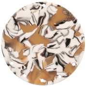 Pendente - chandelier 43 mm in acetato- Squama di tartaruga - Ocra - Bianco x1|raw }}