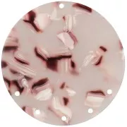 Pendente chandelier 43 mm in acetato tartaruga Marrone chiaro Bianco Nero