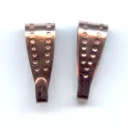 Ganci per pendenti mm. 11 rame antico x5