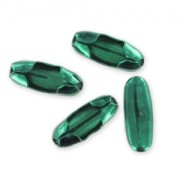 Terminali catena con palline mm. 3,2 Verde metallizzato x4