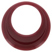 Pendente a cerchio scavato in resina opaca 44 mm - Bordeaux x1|raw }}