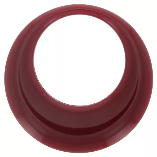 Pendente a cerchio scavato in resina opaca 44 mm - Bordeaux x1