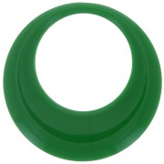 Pendente a cerchio scavato in resina opaca 44 mm - Verde abete x1|raw }}