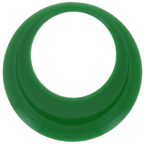 Pendente a cerchio scavato in resina opaca 44 mm - Verde abete x1