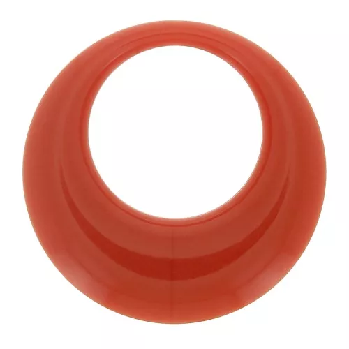 Pendente a cerchio scavato in resina opaca 34.5 mm - Terracotta x1