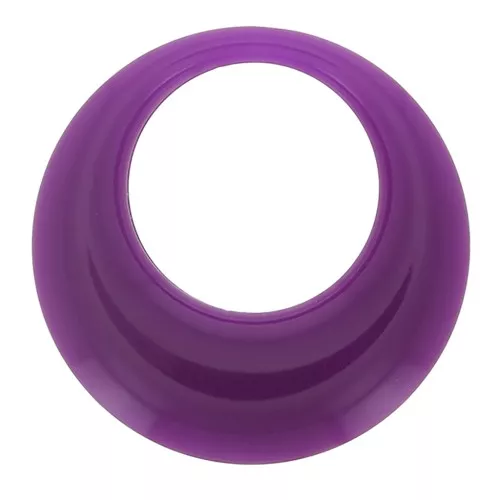 Pendente a cerchio scavato in resina opaca 34.5 mm - Prugna x1