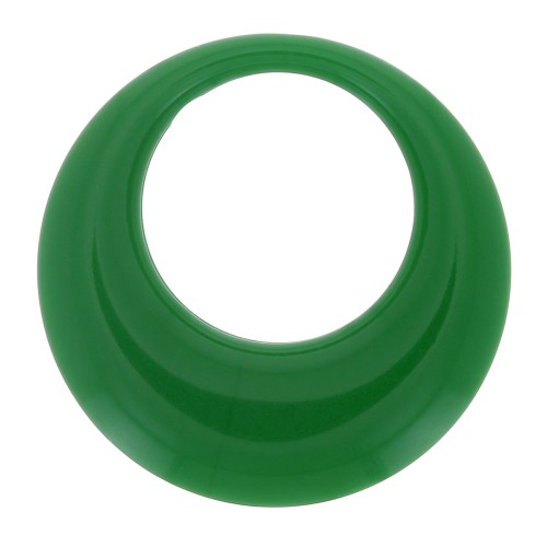 Pendente a cerchio scavato in resina opaca 34.5 mm - Verde abete x1