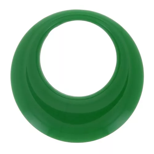 Pendente a cerchio scavato in resina opaca 34.5 mm - Verde abete x1