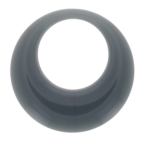 Pendente cerchio scavato in resina opaca 34.5 mm - Celadon x1