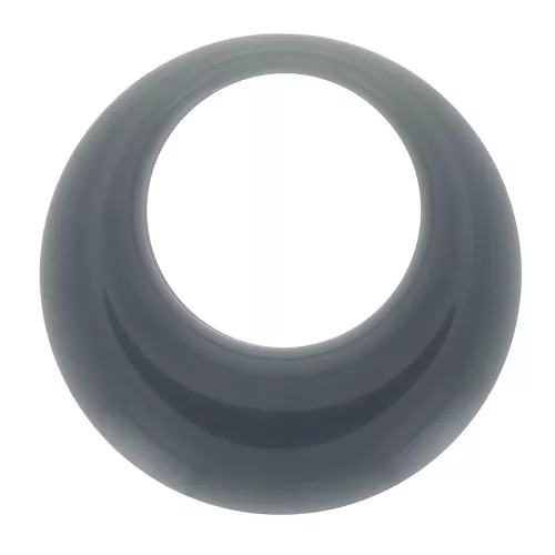 Pendente cerchio scavato in resina opaca 34.5 mm - Celadon x1