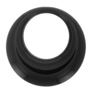 Pendente cerchio scavato in resina opaca 34.5 mm - Nero x1|raw }}