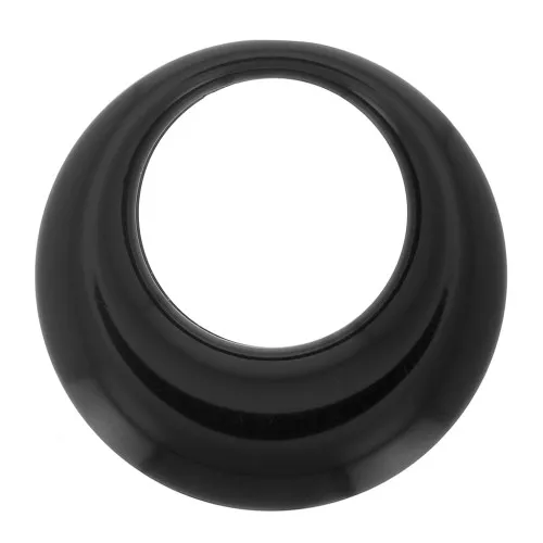 Pendente cerchio scavato in resina opaca 34.5 mm - Nero x1