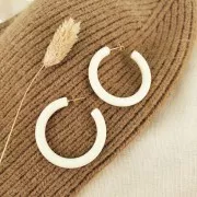 Distanziatore semitondo in resina opaca 41 mm - Nero x1