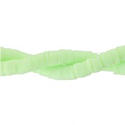 Perline Heishi in pasta polimerica 5x1 mm - Vert anis x40cm|raw }}