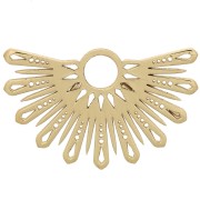 Pendente etnico mezzo sole 15x25 mm in esclusiva Perles and Co - Gold filled x1|raw }}