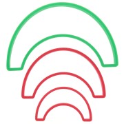 Stampi per modellazione e pasta polimerica -Arcobaleno x3