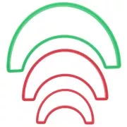 Stampi per modellazione e pasta polimerica -Arcobaleno x3