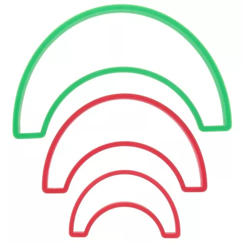 Stampi per modellazione e pasta polimerica -Arcobaleno x3