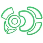 8 stampi per modellazione e pasta polimerica - Geometrico