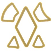 5 stampi per modellazione e pasta polimerica - Geometrico