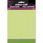 Assortimento di 3 fogli imitazione cuoio16x20 cm Verde