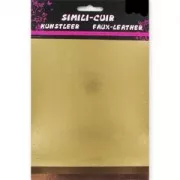 Assortimento di 3 fogli imitazione cuoio 16x20 cm Dorato