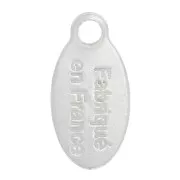 Ciondolo goccia 10x5 mm - Fabriqué en France - Argento 925 x4