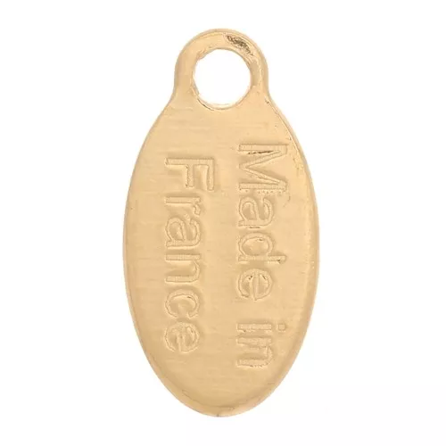 Ciondolo goccia 10x5 mm - Made in France - Dorato con oro finox5