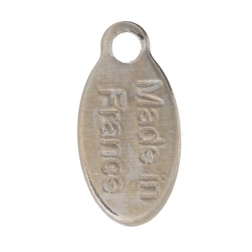 Ciondolo gocce 10x5 mm - Made in France - Placcatura argento fino x5