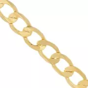 Catena maglia piatta mm. 7,9 dorato x cm. 50