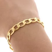 Catena maglia piatta mm. 7,9 dorato x cm. 50