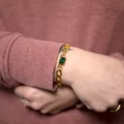 Catena maglia piatta mm. 7,9 dorato x cm. 50