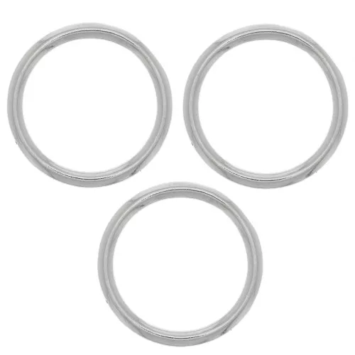 Anello di montaggio e tessitura rotondo per bijoux DIY 20mm Rodio x1