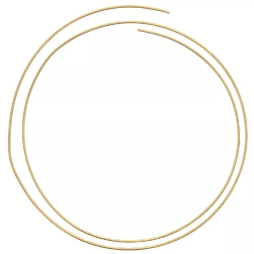 Filo ottone tondo morbido 2 mm - Cu 73% per creazione di bijoux -Ottone grezzo x1m