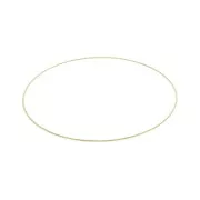 Bracciale giunco diamantato 60mm Polso piccolo Placcato oro 3 micron x19 cm