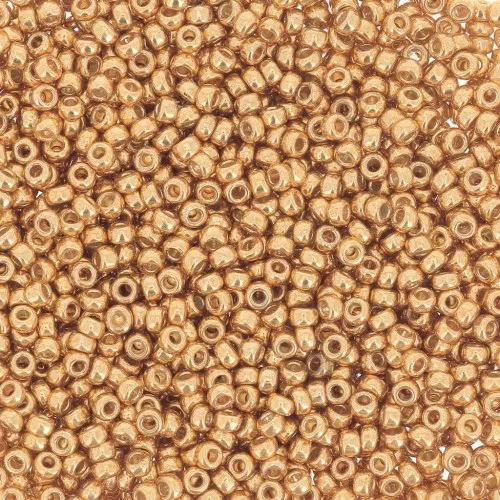 Rocaille Miyuki Duracoat 15/0 4203 - Galvanized Yellow Gold x8g
