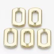 Collegamento Rettangolo acrilico 30.5x20.5 mm - dorato x1