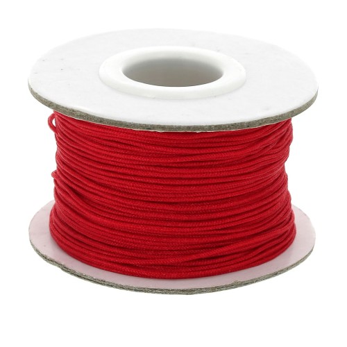 Filo nylon trecciato mm. 0.8 Rosso x m.50