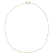 Girocollo maglia forzatina 2 mm - Placcato oro 3 micron x37cm