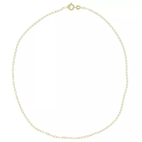 Girocollo maglia forzatina 2 mm - Placcato oro 3 micron x37cm