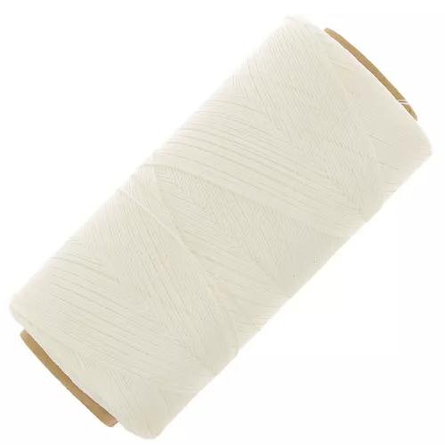 Bobina di filo cerato Linhasita per micro macramè 0,35 mm - Naturale x448m
